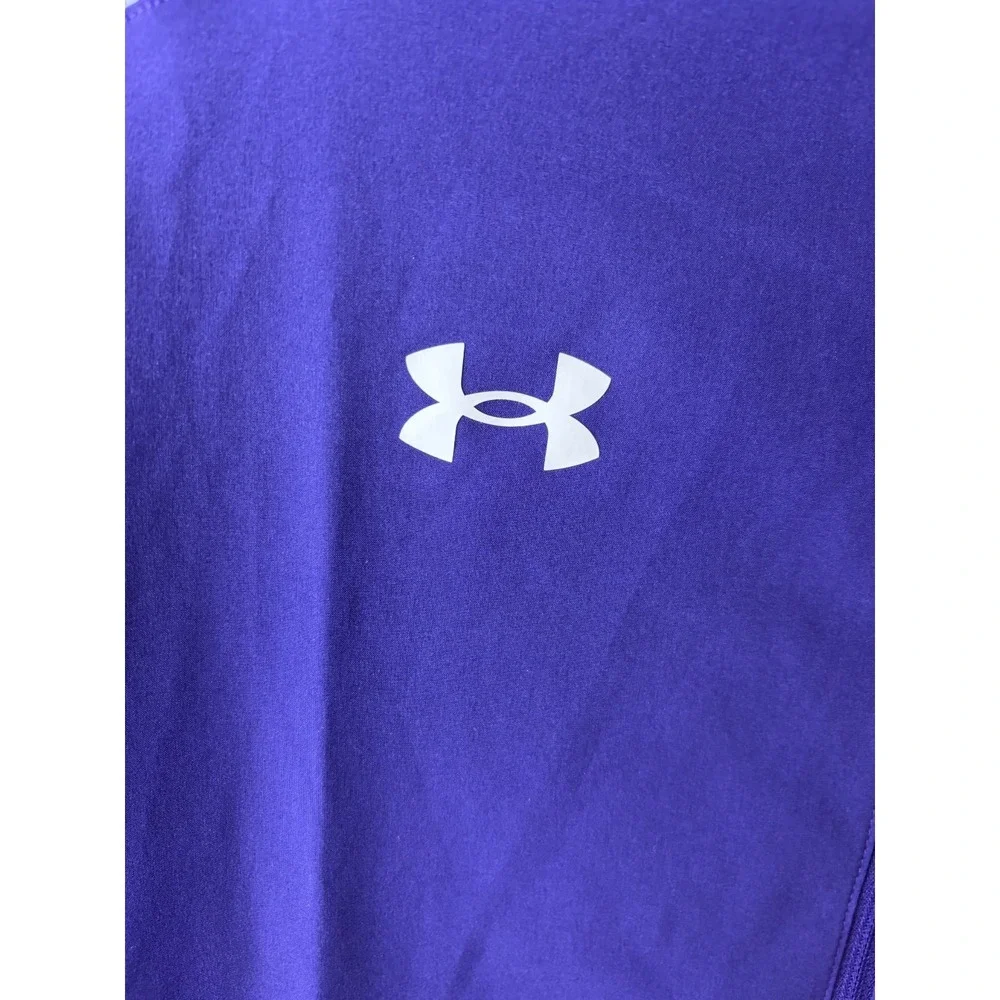 Under Armour Motivate 3.0 Men's Small Purple Short Sleeve 1/2 Zip Pullover Y2K